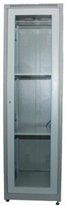 Lockable Glass Door allows viewing of rack equipments without unauthorized opening the doors. 
