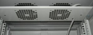 Exhaust Fan to maintain equipment temperatures by effectively extracting hot air from server rack.
